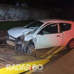 Colisão contra poste deixa condutora ferida e causa apagão no Jardim Coopagro em Toledo