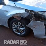 Colisão no centro de Toledo envolve carro de Marechal Rondon e veículo local