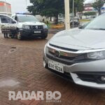 Acidente na rotatória da Parigot de Souza com a José João Muraro não deixa feridos