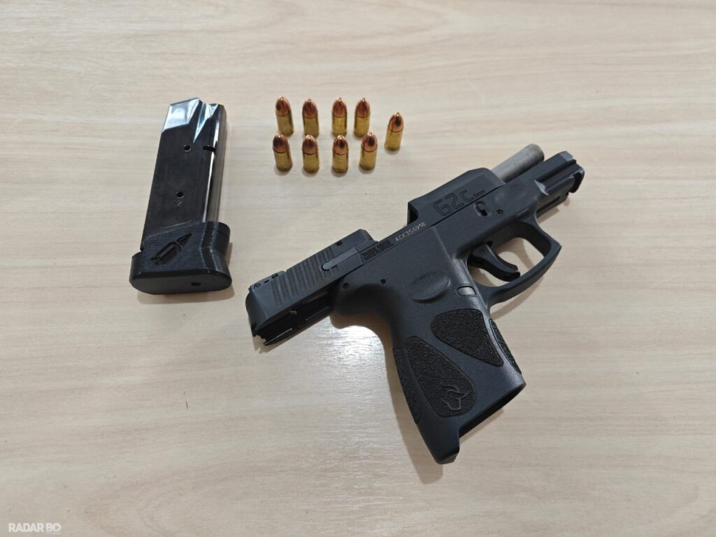 Motorista é preso por porte ilegal de arma de fogo na PR-182, em Palotina
