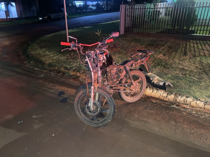 Motociclista em estado grave após colisão com Celta em Mercedes