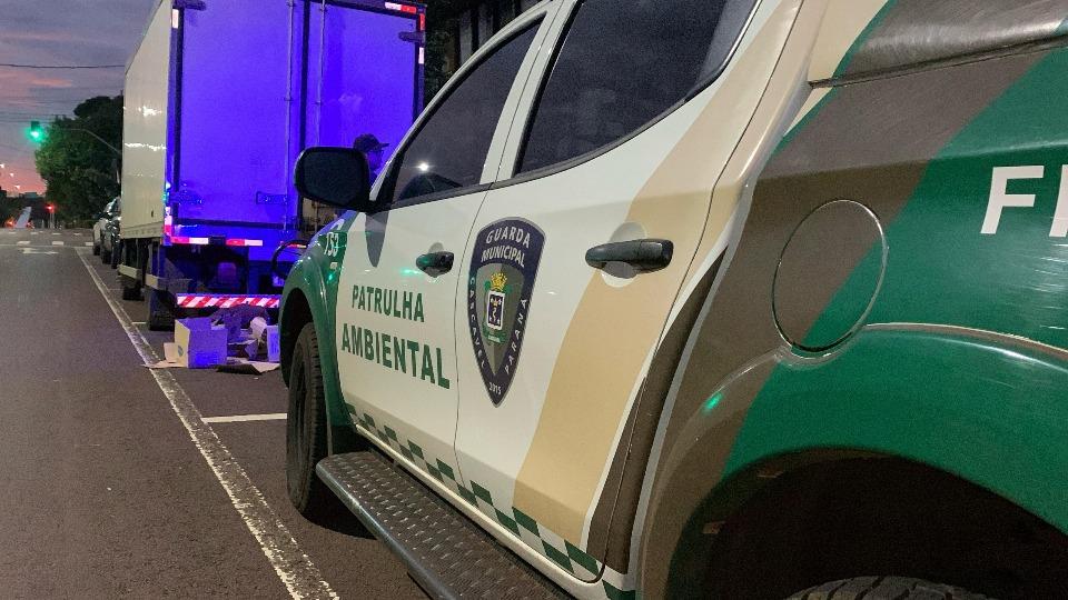 Caminhão com carga de carne é arrombado em Cascavel