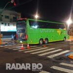 Ônibus com problema mecânico interdita parcialmente a Parigot de Souza perto da rodoviária de Toledo