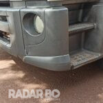 Idoso fica ferido em acidente entre moto e caminhão em cruzamento de Toledo
