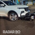 Motociclista fica ferido em colisão frontal com carro na Vila Industrial em Toledo