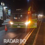 Ônibus com problema mecânico interdita parcialmente a Parigot de Souza perto da rodoviária de Toledo