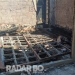 Casa é totalmente destruída por incêndio em Concórdia do Oeste