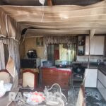 Casa é totalmente destruída por incêndio em Concórdia do Oeste