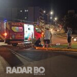 Motociclista de 49 anos sofre fratura no fêmur após colisão na Maripá em Toledo