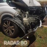 Motorista de SC perde controle e acerta poste na Maripá durante a madrugada em Toledo