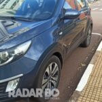 Acidente entre carro e moto deixa motociclista ferida no centro de Toledo