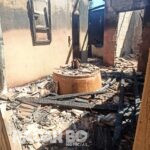 Casa é totalmente destruída por incêndio em Concórdia do Oeste