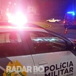 Motociclista de 49 anos sofre fratura no fêmur após colisão na Maripá em Toledo