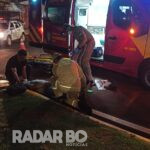 Motociclista de 49 anos sofre fratura no fêmur após colisão na Maripá em Toledo