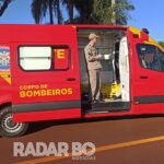 Caminhão carregado de frangos tomba na PR-239 entre Toledo e Vila Nova