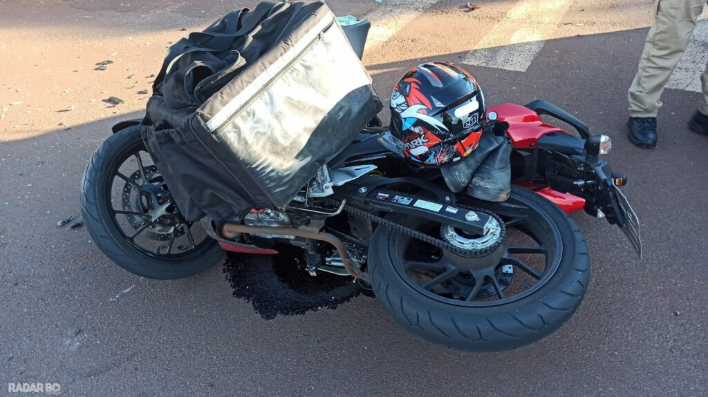Motociclista fica ferido em colisão com Gol na Vila Industrial em Toledo