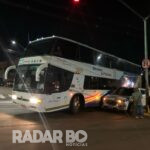Ônibus de turismo de Toledo se envolve em acidente no Jardim Europa