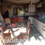 Casa é totalmente destruída por incêndio em Concórdia do Oeste