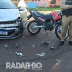 Motociclista fica ferido em colisão com carro no Jardim La Salle em Toledo