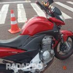 Motociclista fica ferido em acidente com carro perto da Prefeitura de Toledo