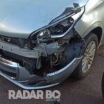 Motociclista fica ferido em colisão com carro no Jardim La Salle em Toledo