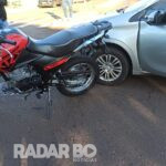 Motociclista fica ferido em colisão com carro no Jardim La Salle em Toledo