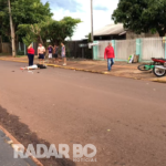 Colisão entre duas motos deixa dois feridos graves no Jardim Coopagro em Toledo