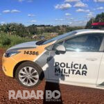 Colisão traseira entre carro parado e caminhão deixa ferido na estrada Toledo-Concórdia do Oeste