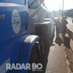 Caminhão, S10 e Ducato se envolvem em engavetamento no Jardim Anápolis em Toledo