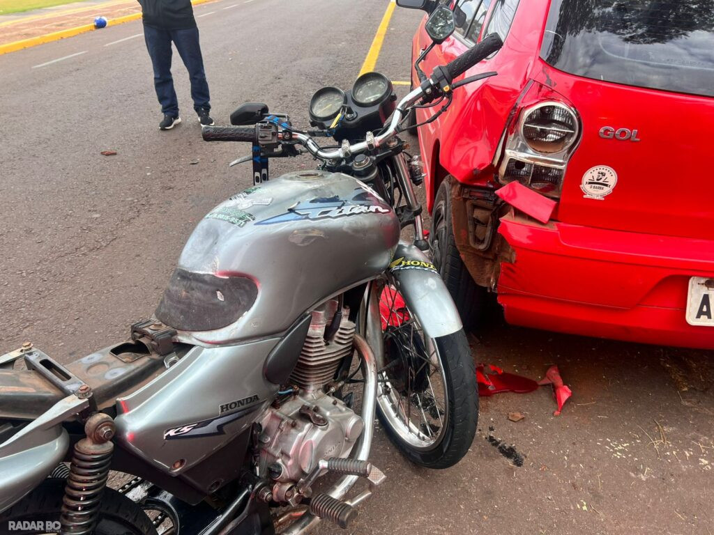 Guarda Municipal prende motociclista por embriaguez após colisão com carro no Jardim Coopagro
