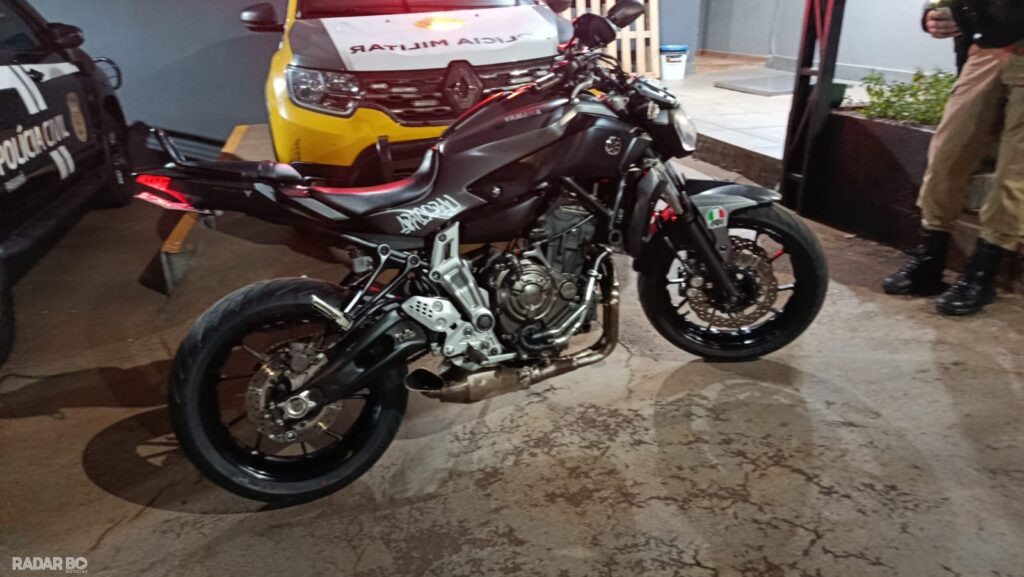 Adolescente de 17 anos é apreendido em Toledo após fuga em alta velocidade de moto da polícia
