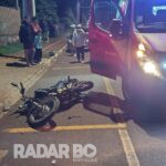 Motociclista fica gravemente ferido após colidir contra poste em Toledo