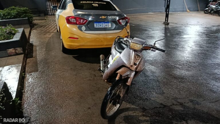 Câmeras de segurança ajudam PM a recuperar motocicleta furtada em Toledo