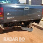 HB20 atinge traseira de caminhonete em frente à futura Havan de Toledo