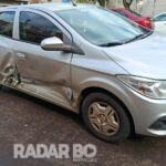 Chevrolet Onix e Ford Fiesta se envolvem em acidente no centro de Toledo