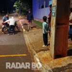 Motociclista fica gravemente ferido após colidir contra poste em Toledo