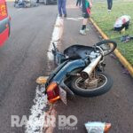 Três pessoas ficam feridas em batida de motos no Jardim Porto Alegre