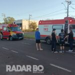 Três pessoas ficam feridas em batida de motos no Jardim Porto Alegre