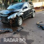 Ocupantes de carro fogem após acidente no final da tarde em Toledo
