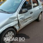 Ocupantes de carro fogem após acidente no final da tarde em Toledo