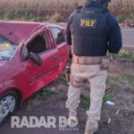 Motorista fica ferido em capotamento na BR-163 entre Toledo e Marechal Cândido Rondon