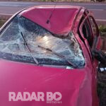 Motorista fica ferido em capotamento na BR-163 entre Toledo e Marechal Cândido Rondon