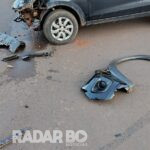 Ocupantes de carro fogem após acidente no final da tarde em Toledo