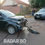 Ocupantes de carro fogem após acidente no final da tarde em Toledo