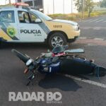 Três pessoas ficam feridas em batida de motos no Jardim Porto Alegre