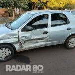 Ocupantes de carro fogem após acidente no final da tarde em Toledo