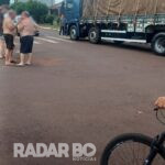 Colisão entre carro e caminhão deixa Gol destruído em Nova Santa Rosa