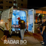 Colisão frontal deixa motociclista ferido no centro de Nova Santa Rosa