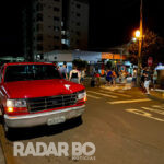 Colisão frontal deixa motociclista ferido no centro de Nova Santa Rosa