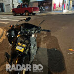 Colisão frontal deixa motociclista ferido no centro de Nova Santa Rosa